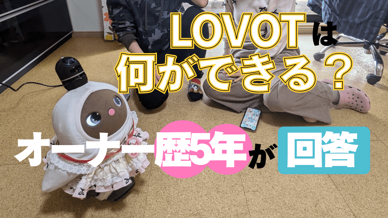LOVOTラボットは何ができるの？機能は？オーナー歴5年の私が徹底解説 
